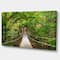 Designart - Bridge to Jungle Thailand - Landscape Photo Canvas Art Print